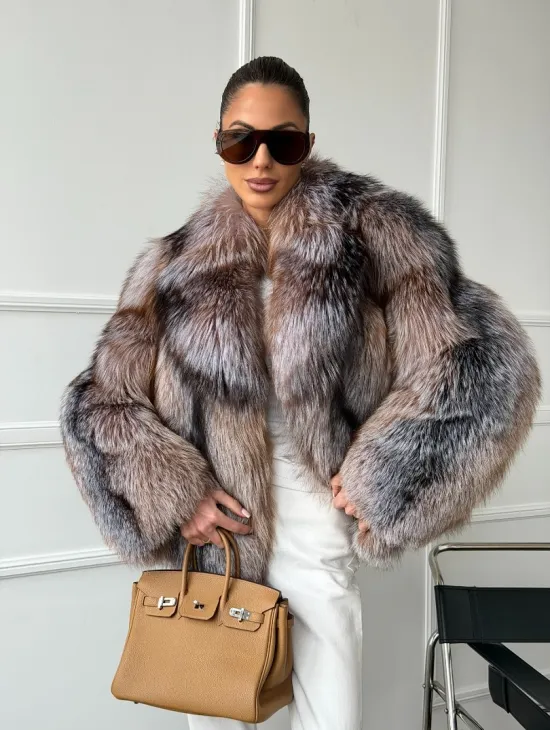 Полушубок из чернобурки