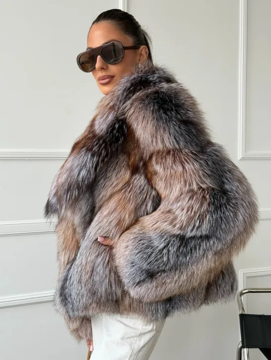 Полушубок из чернобурки