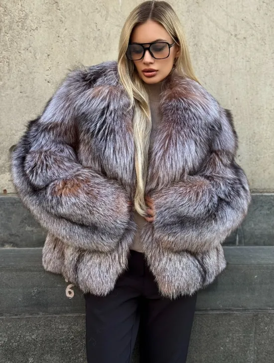 Полушубок из чернобурки