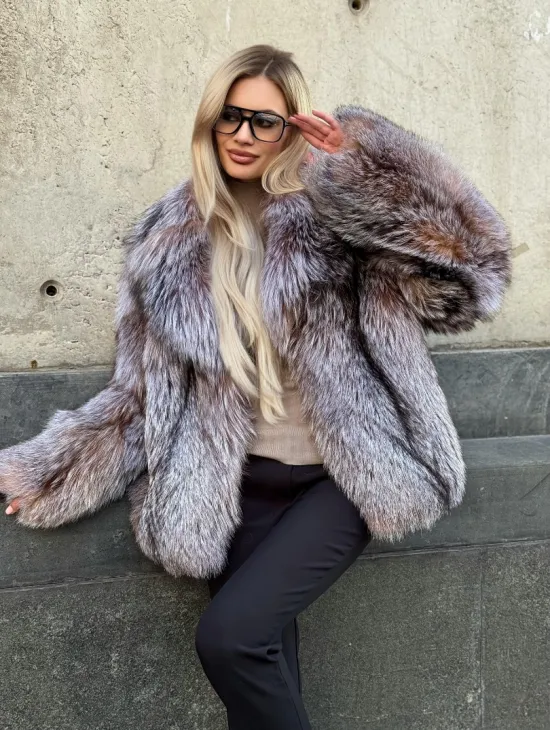 Полушубок из чернобурки