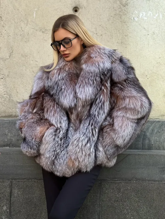 Полушубок из чернобурки