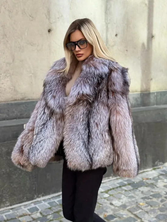 Полушубок из чернобурки