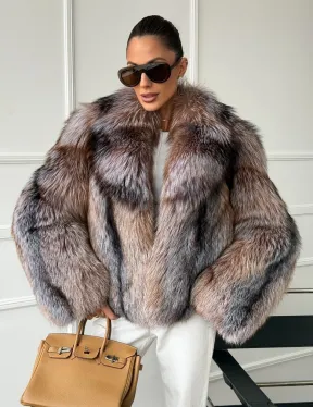 Полушубок из чернобурки