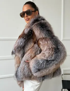 Полушубок из чернобурки