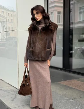 Жилет из норки