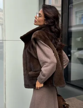 Жилет из норки