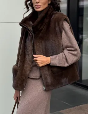 Жилет из норки