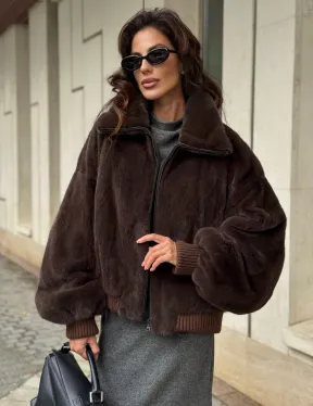 Норковая шуба - бомбер