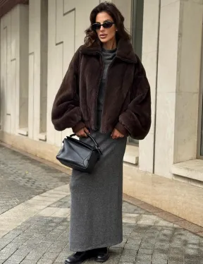 Норковая шуба - бомбер