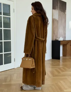 Шуба норковая золотая