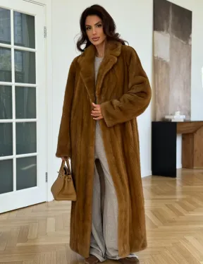 Шуба норковая золотая