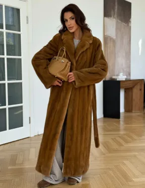 Шуба норковая золотая