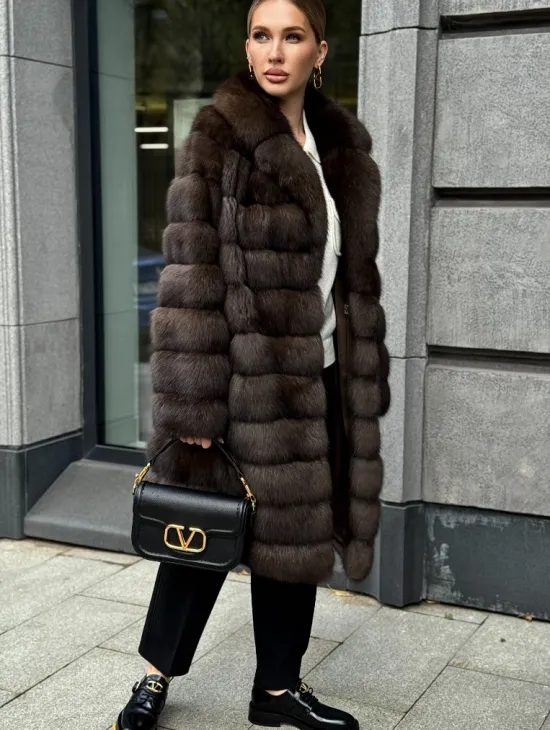 Шуба из соболиного меха