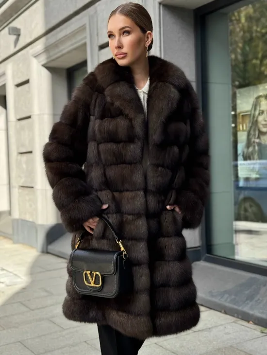 Шуба из соболиного меха