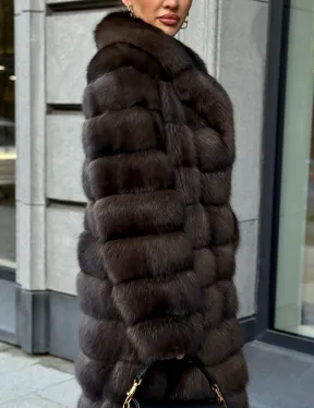 Шуба из соболиного меха