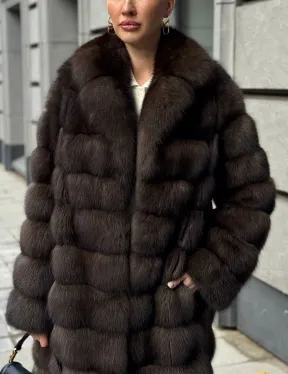 Шуба из соболиного меха