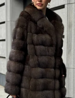 Шуба из соболиного меха