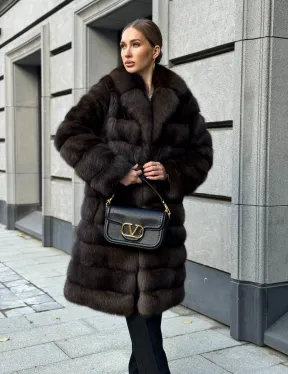 Шуба из соболиного меха