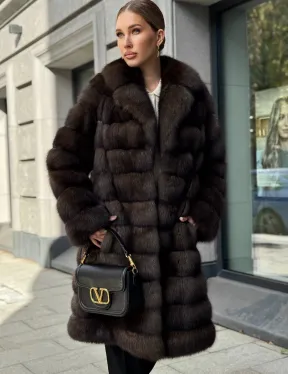 Шуба из соболиного меха