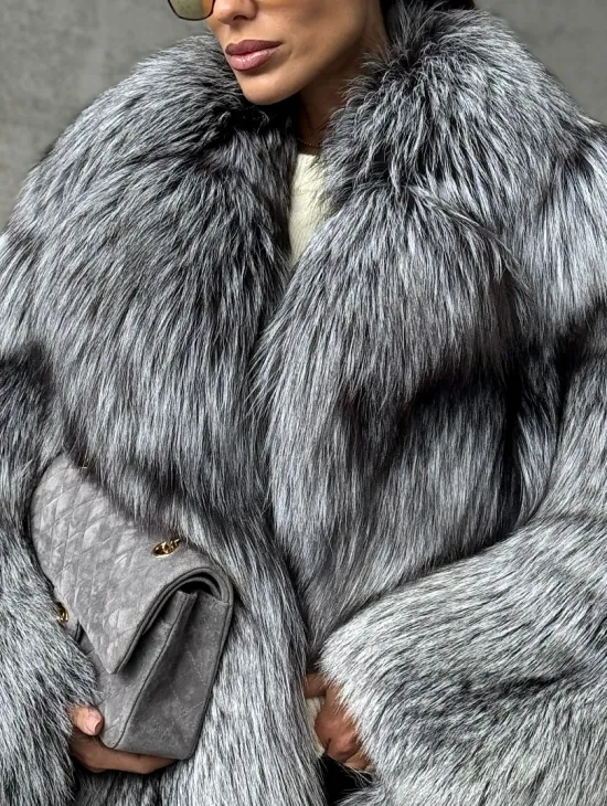 Полушубок из чернобурки