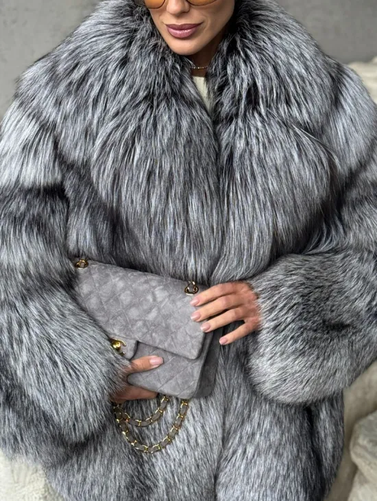 Полушубок из чернобурки