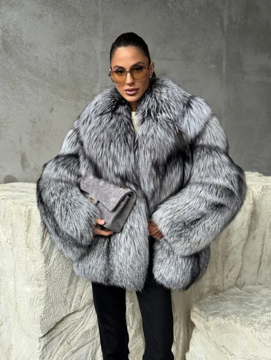 Полушубок из чернобурки