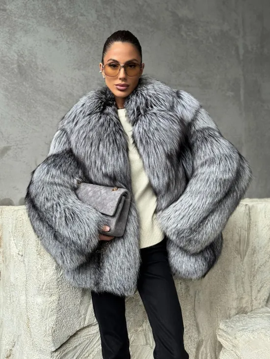 Полушубок из чернобурки