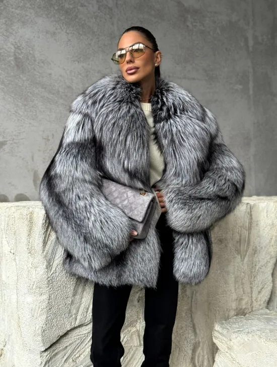 Полушубок из чернобурки