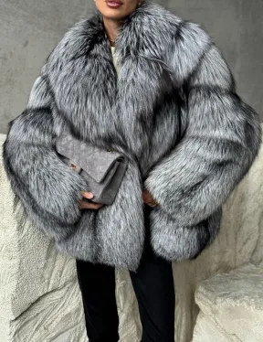 Полушубок из чернобурки