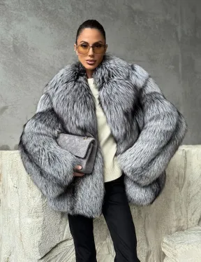 Полушубок из чернобурки