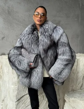 Полушубок из чернобурки