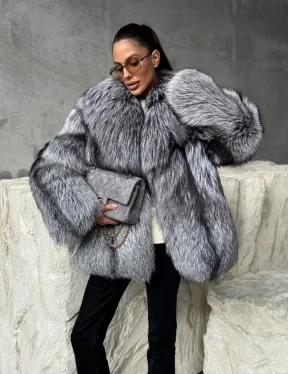 Полушубок из чернобурки