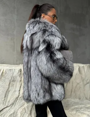 Полушубок из чернобурки