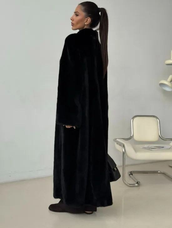 Длинная норковая шуба BLACKGLAMA