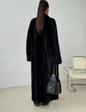 Длинная норковая шуба BLACKGLAMA