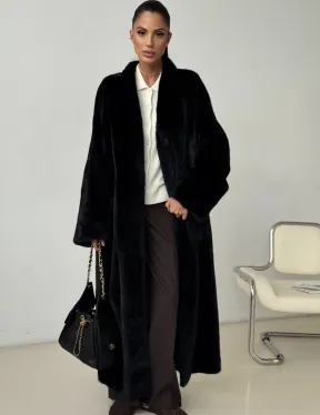 Длинная норковая шуба BLACKGLAMA