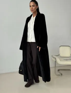 Длинная норковая шуба BLACKGLAMA