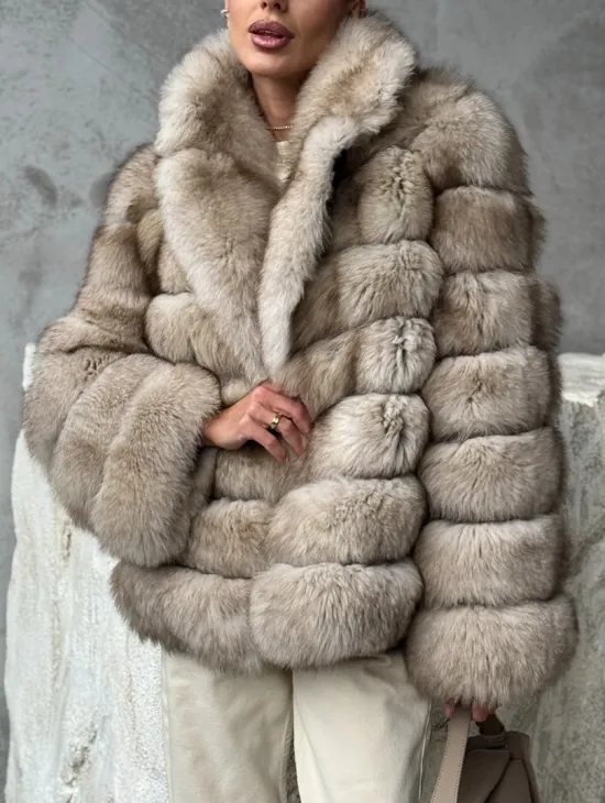 Шуба из песца