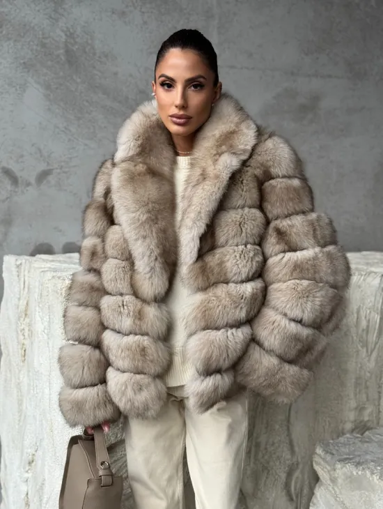 Шуба из песца