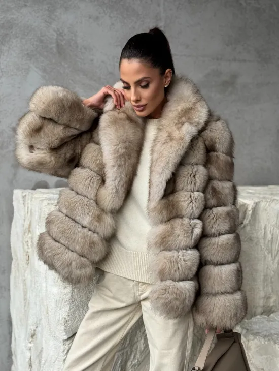 Шуба из песца