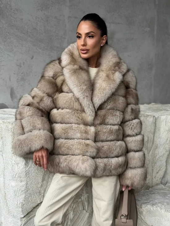 Шуба из песца