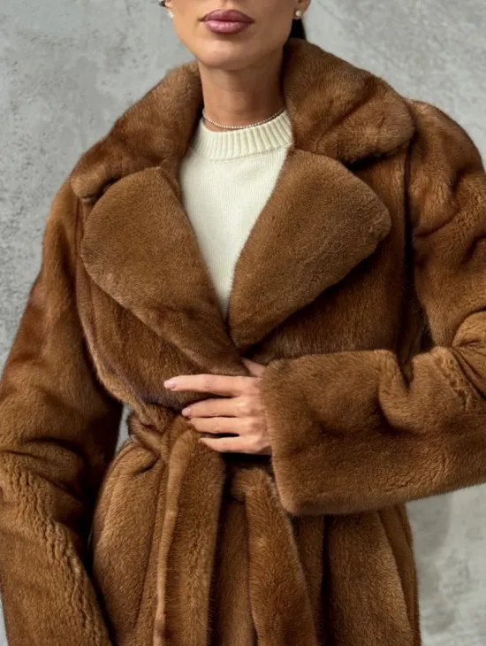 Шуба золотая - норковая