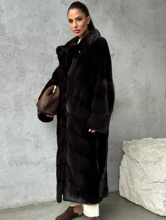 Натуральная норковая шуба