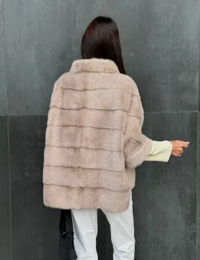 Кофта на молнии из меха норки