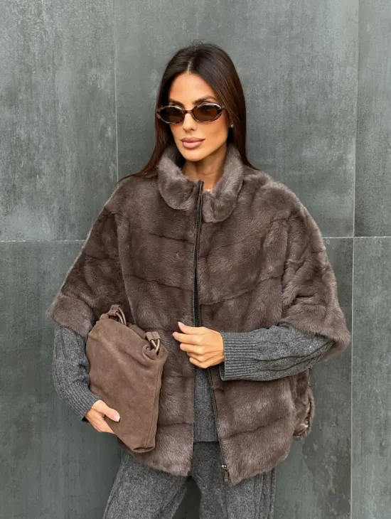 Куртка - кофта норковая на молнии