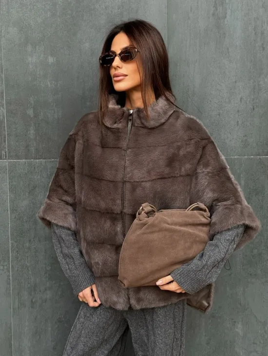 Куртка - кофта норковая на молнии
