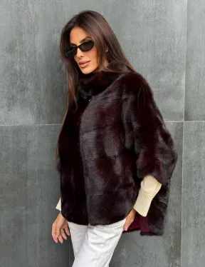 Норковый полушубок на молнии