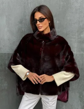 Норковый полушубок на молнии