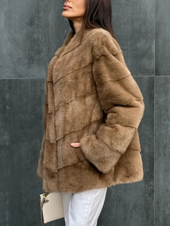 Полушубок норковый