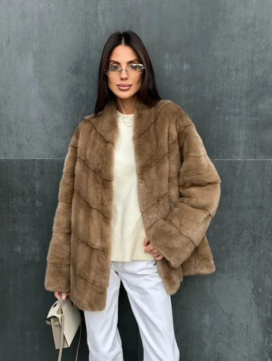 Полушубок норковый